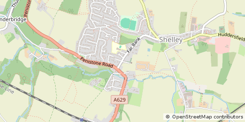 Map of Huddersfield
