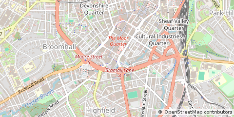 Map of Sheffield