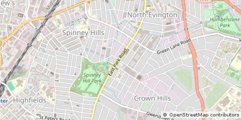 Map of Leicester
