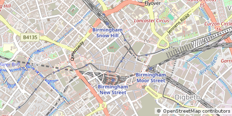 Map of Birmingham, West Midlands