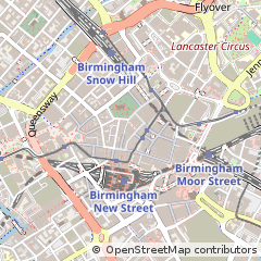 Map of Birmingham, West Midlands