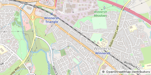 Map of Wokingham