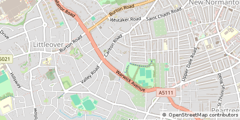 Map of Derby, Derbyshire