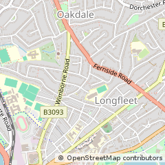 Map of Poole, Dorset