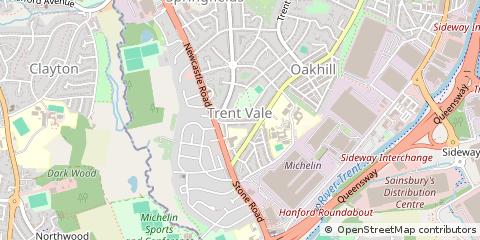 Map of Staffordshire