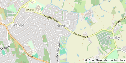 Map of Wirral, Merseyside
