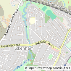 Map of Uxbridge, Middlesex