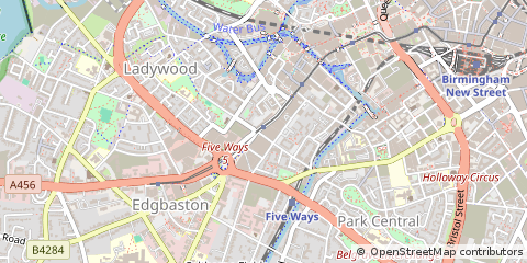 Map of Birmingham