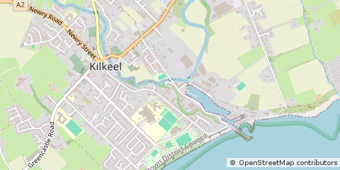 Map of Kilkeel, Down