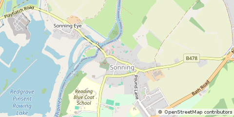 Map of Sonning, Suffolk