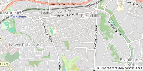 Map of Poole, Dorset