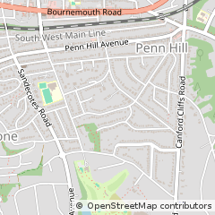 Map of Poole, Dorset