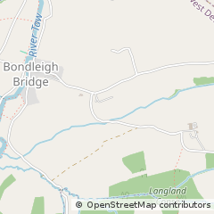 Map of North Tawton, Devon