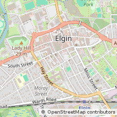 Map of Elgin, Morayshire