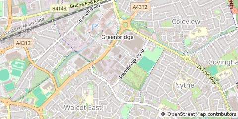 Map of Swindon, Wiltshire