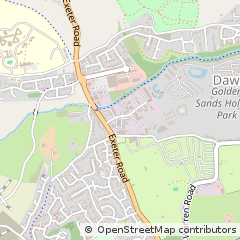 Map of Dawlish, Devon