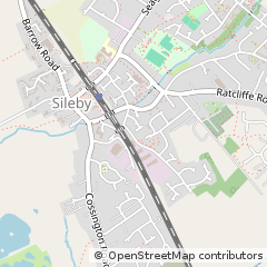 Map of Sileby, Leicestershire