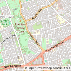 Map of Cardiff, Merseyside