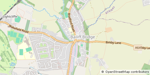 Map of Brighouse, West Yorkshire