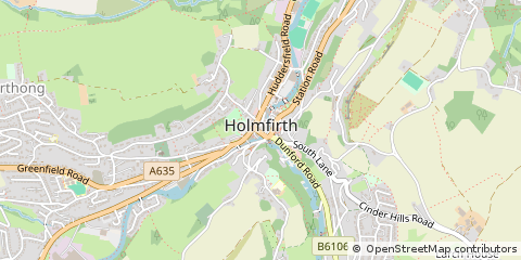Map of Holmfirth, West Yorkshire