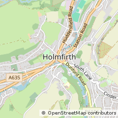 Map of Holmfirth, West Yorkshire