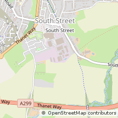 Map of Whitstable, Kent