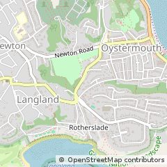 Map of Swansea, West Glamorgan