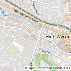 Map of High Wycombe, Bucks