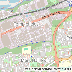 Map of Harlow, Essex