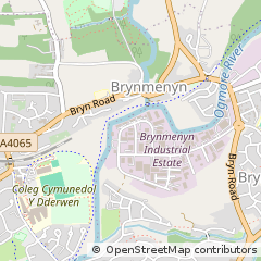 Map of Brynmenyn, Bridgend, MID Glamorgan