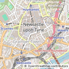 Map of Newcastle Upon Tyne