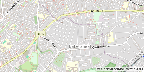 Map of Nottingham, Nottinghamshire