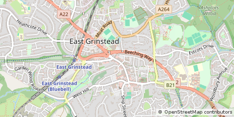 Map of West Sussex