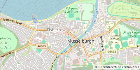 Map of Musselburgh, East Lothian