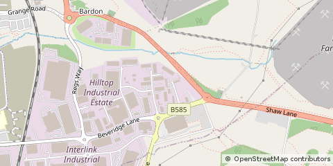 Map of Coalville, Leicestershire