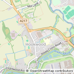 Map of Horley, Surrey