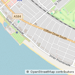 Map of Lytham ST Annes, Lancashire