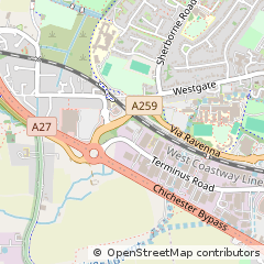 Map of Chichester, West Sussex