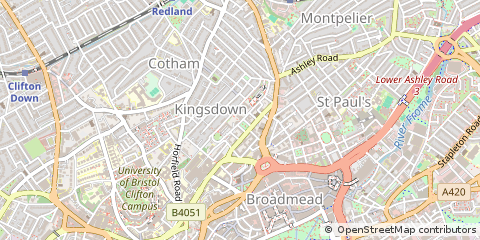 Map of Bristol