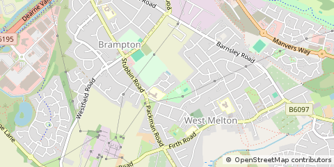 Map of Brampton Bierlow, Rotherham