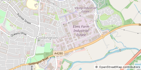 Map of Bedford, Bedfordshire