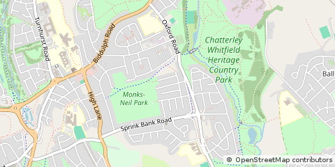 Map of Stoke-on-Trent, Staffordshire