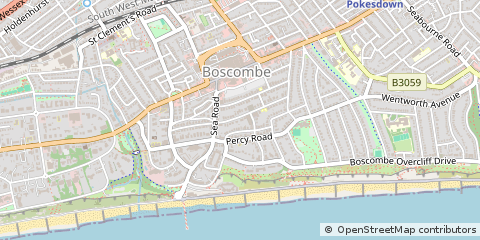 Map of Bournemouth