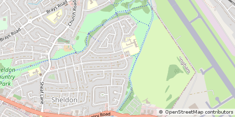 Map of Birmingham, Midlands