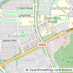 Map of Milton Keynes, Buckinghamshire