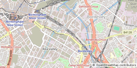 Map of Birmingham, West Midlands