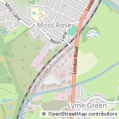 Map of Macclesfield, Cheshire