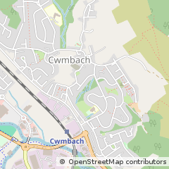 Map of Aberdare, Rhondda Cynon Taff