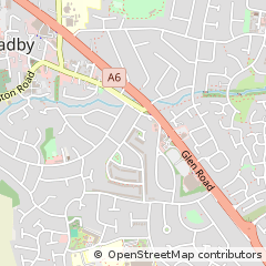 Map of Leicester, Leicestershire