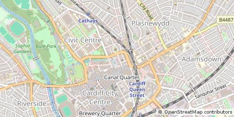 Map of Cardiff